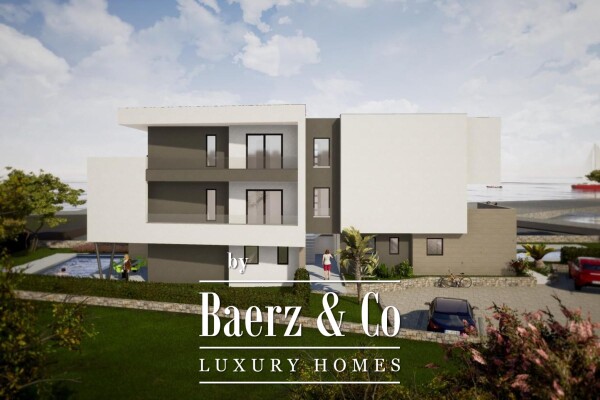 photo 9 Krk, luxury apartment in a new building, center of Njivice, first row to the sea NKP 140 m2