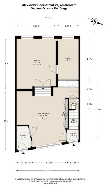 Floor Plan 3 - Alexander Boersstraat 29 H