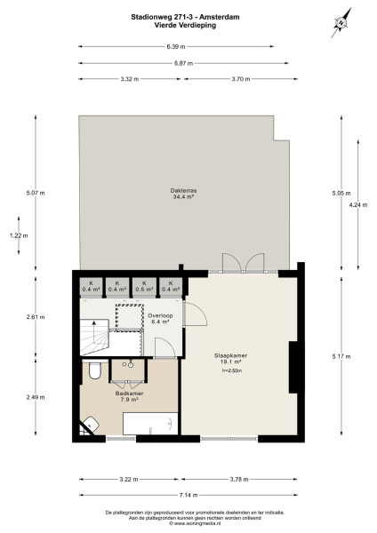 Floor Plan 3 - Stadionweg 271 3