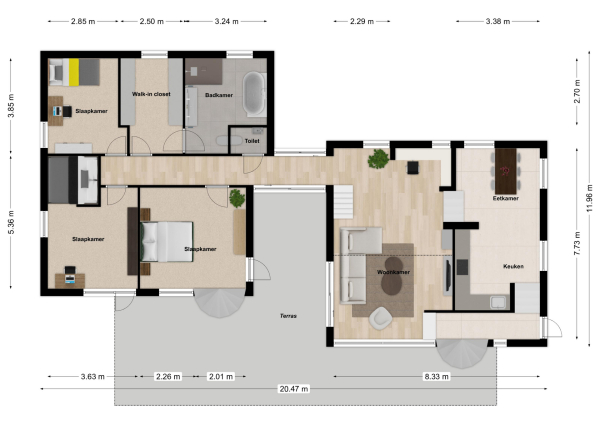 Floor Plan 2 - Bouwensstraat 25