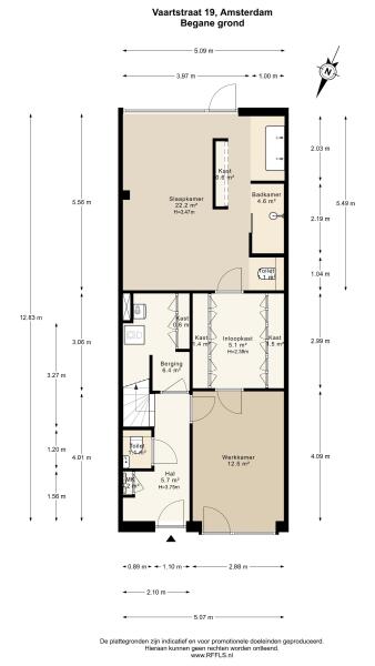 Floor Plan 1 - Vaartstraat 19