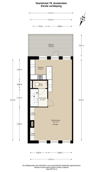 Floor Plan 5 - Vaartstraat 19