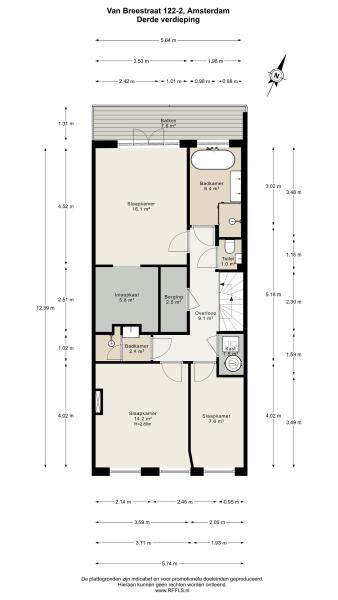 Floor Plan 3 - Van Breestraat 122 2